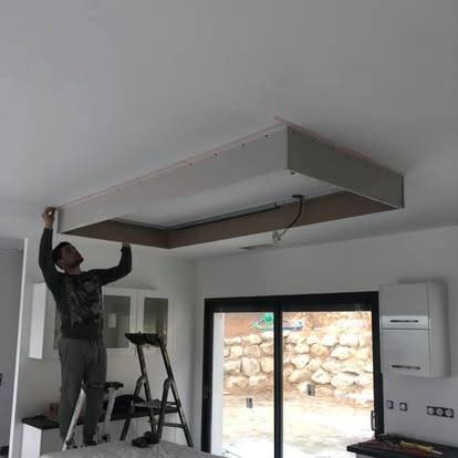 Installation coffrage placostyl