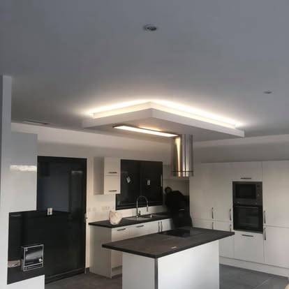 Coffrage placostyle pour Hotte cuisine